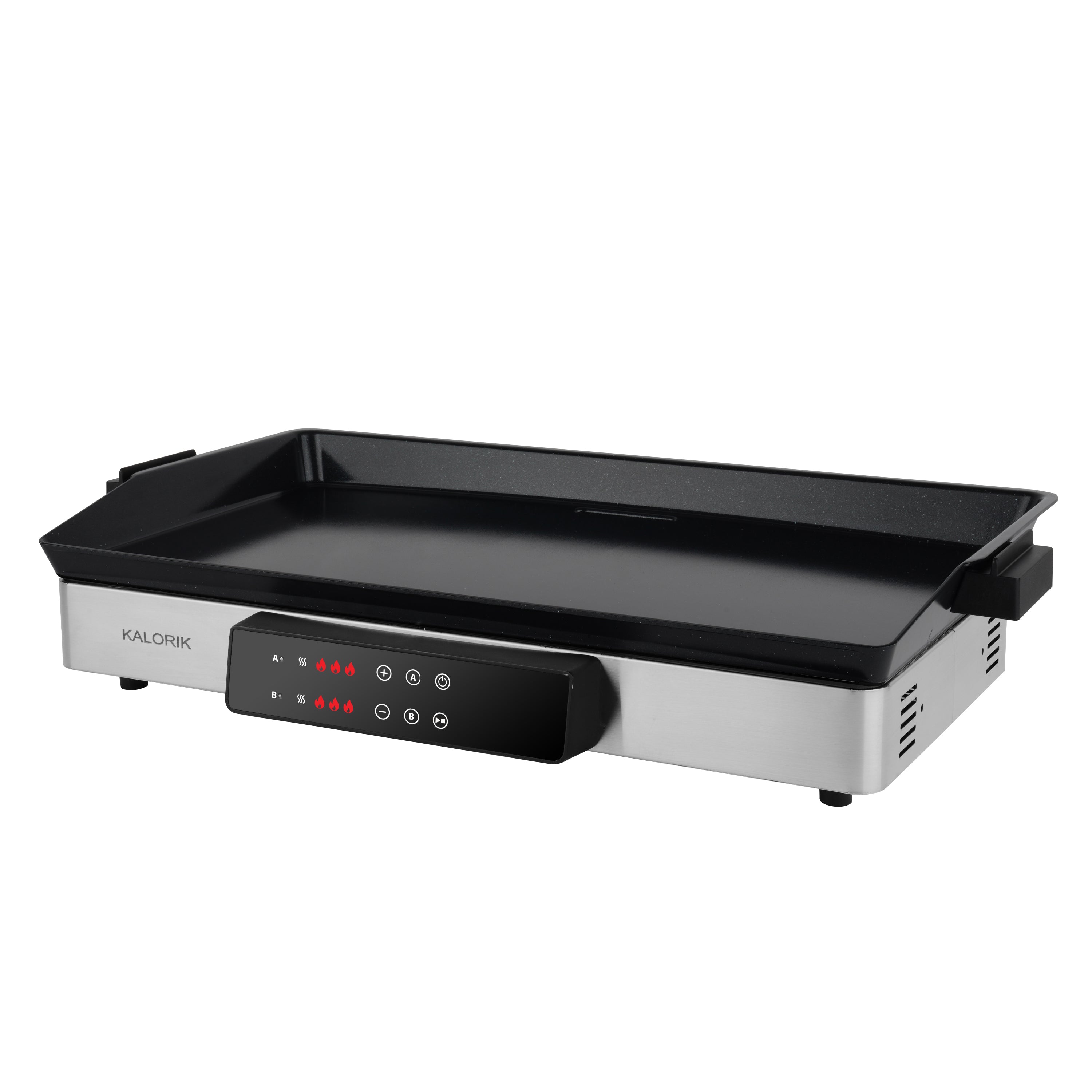 Kalorik MAXX 2-in-1 Electric Griddle & Double Cooktop, in Stainless Steel (GR 52470 SS)