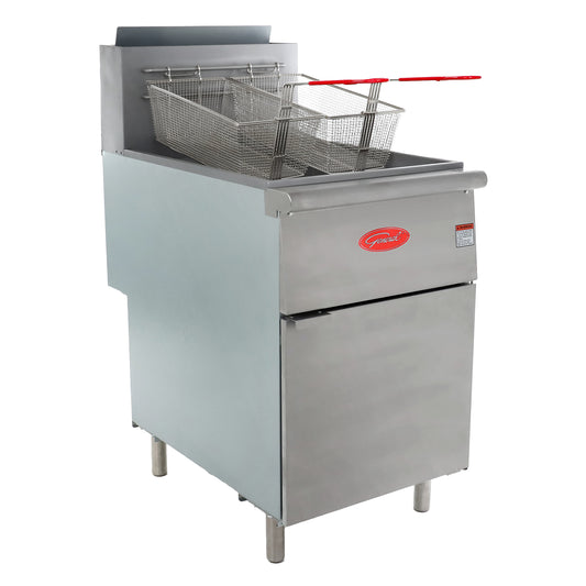 General Foodservice Deep Fryer, 70 lb., 150,000 BTU, in Stainless Steel (GFF5-70N)