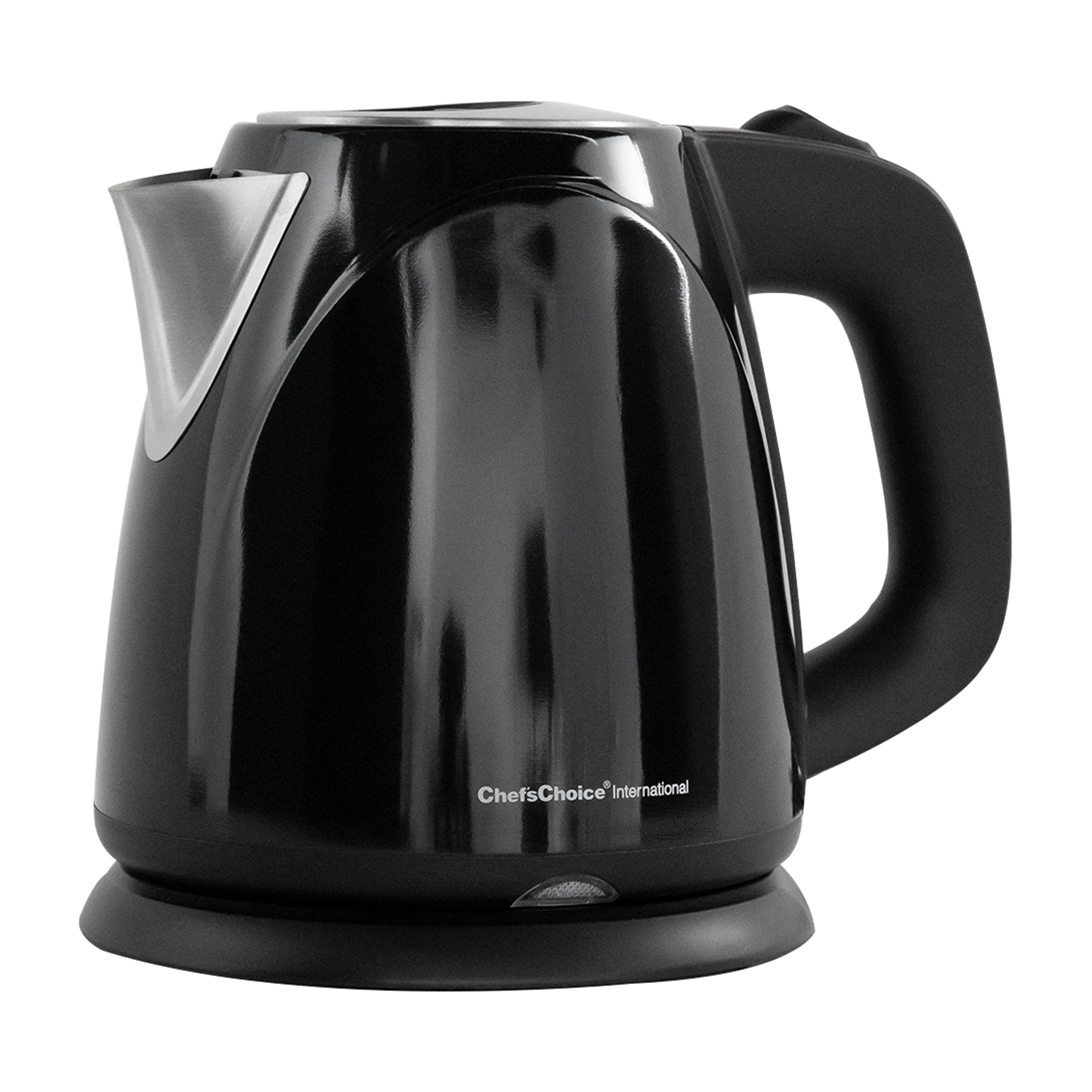 Chef'sChoice Model 673 Cordless Compact Electric Kettle, 1 Liter, in Black (6730001)