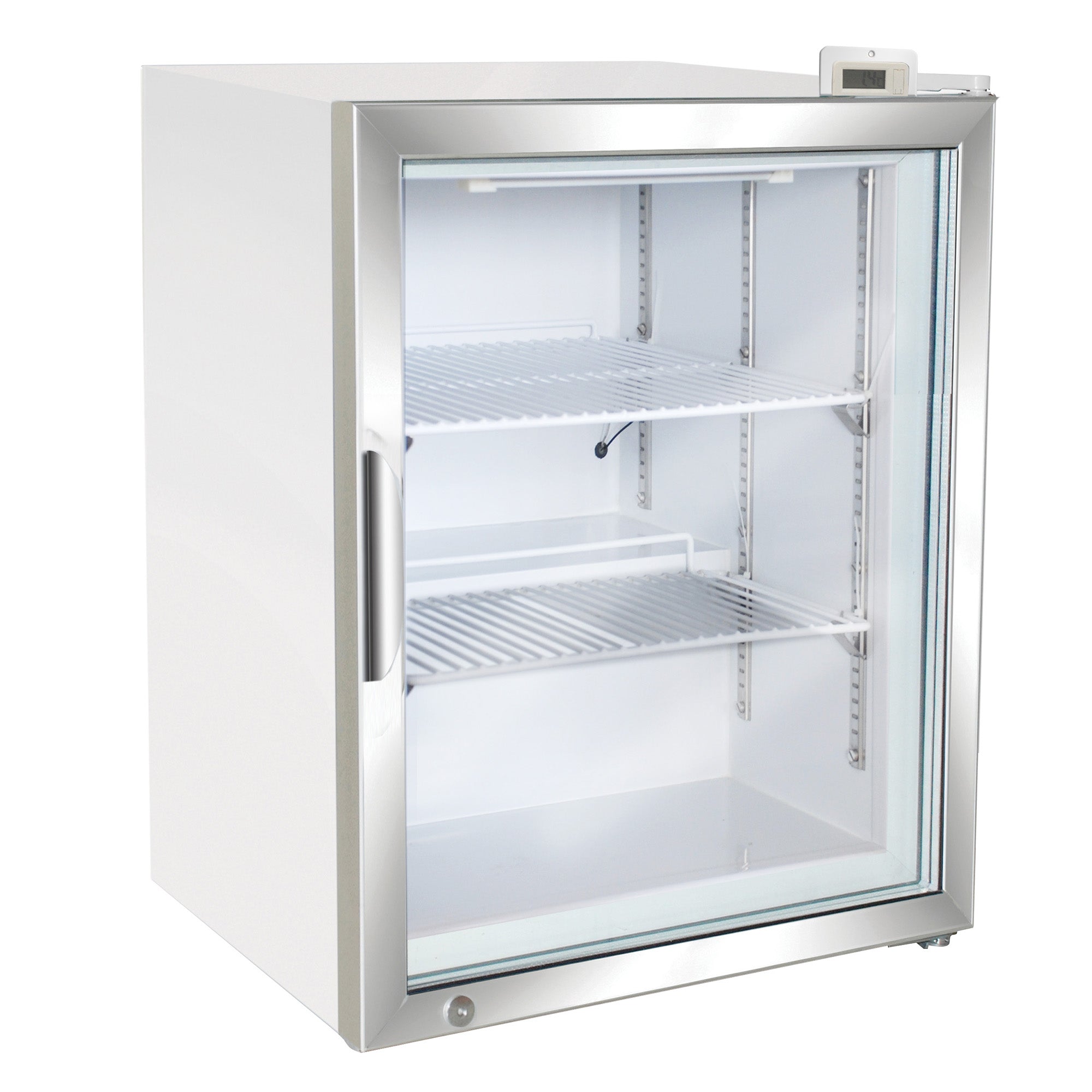 Maxx Cold X-Series Glass Door Countertop Merchandiser Freezer, 24.4"W, 3.5 cu. ft. Storage Capacity, in White (MXM1-3.5FHC)