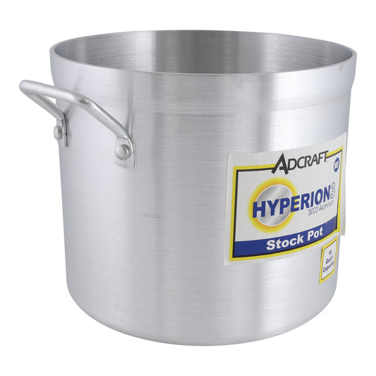 Adcraft H3-SP16 Stock Pot, 16 Qt, in Premium 3003 Aluminum