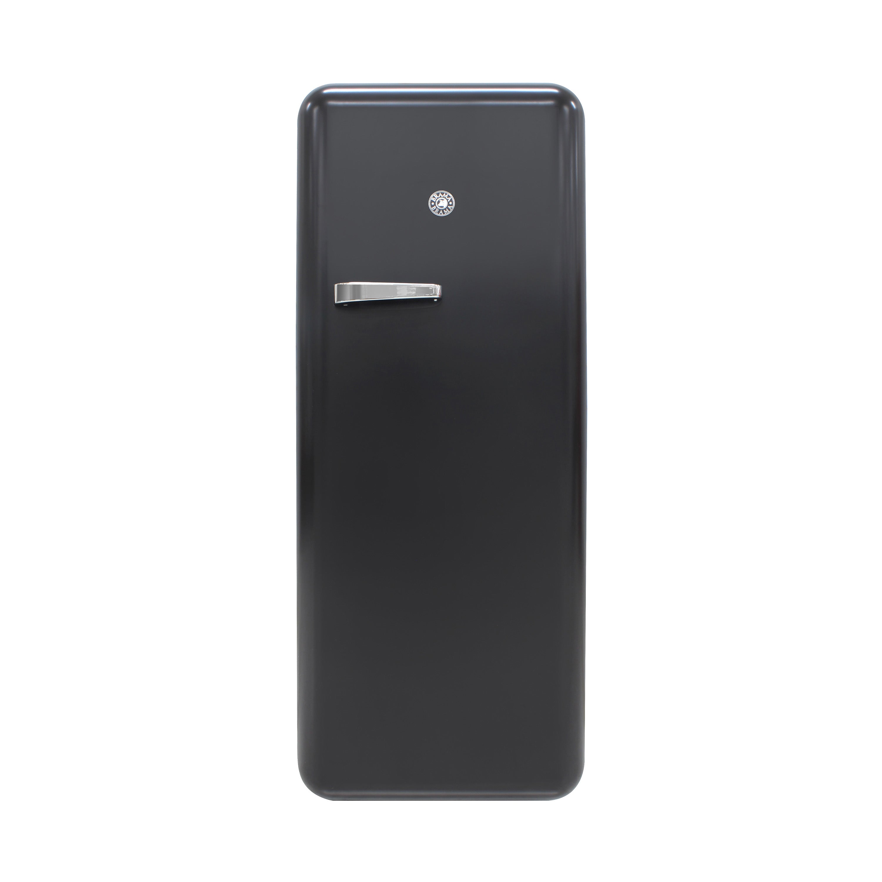 Brama by Vinotemp Retro Refrigerator with Solid Steel Door, in Black (BR-RETRO-01-BLK)