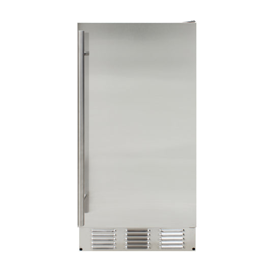 Brama by Vinotemp Outdoor Undercounter Automatic Ice Maker, 25 lb Capacity, in Stainless Steel (BR-15OUIM-SS)