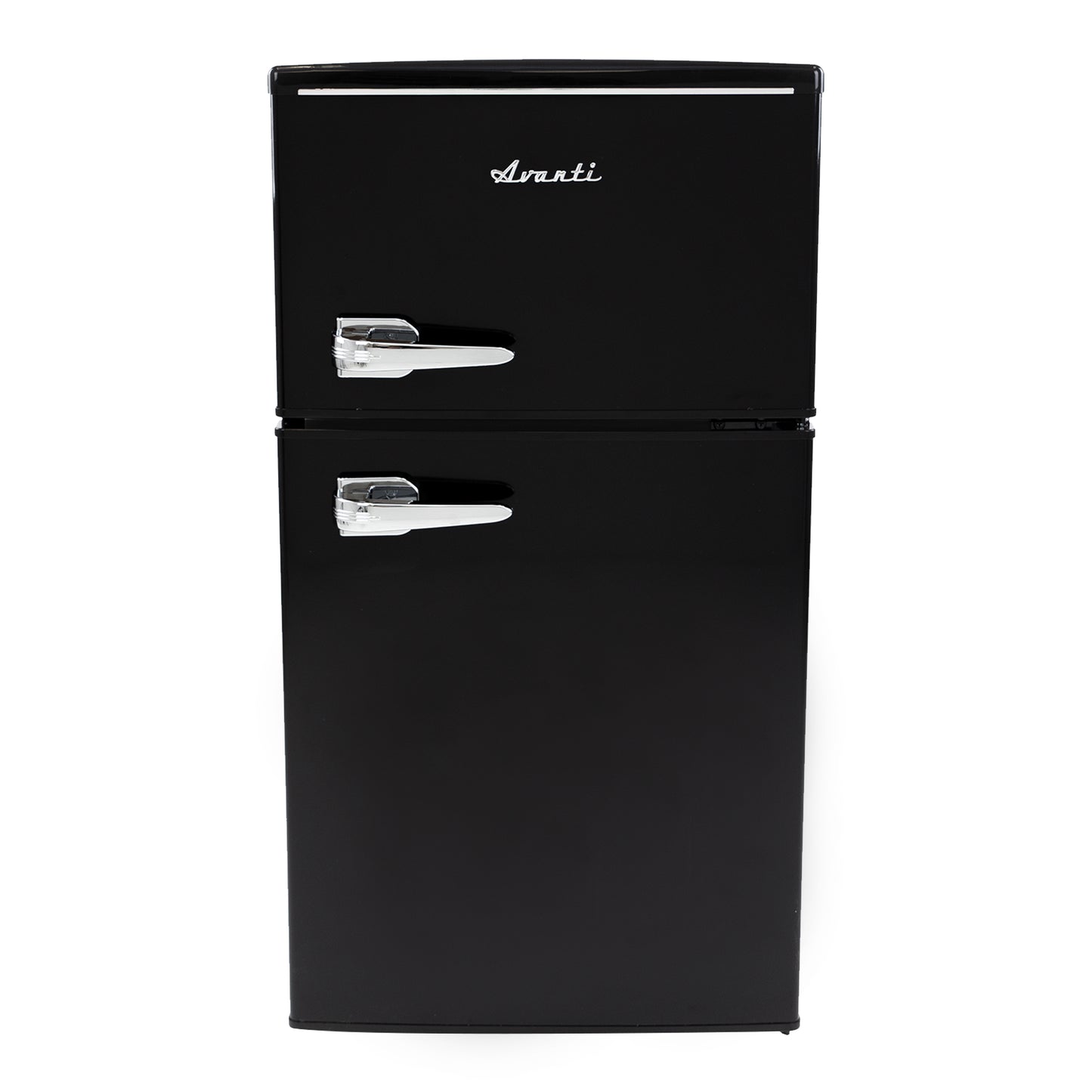 Avanti Retro Series Compact Refrigerator and Freezer, 3.0 cu. ft., in Black (RMRT30X1B-IS)