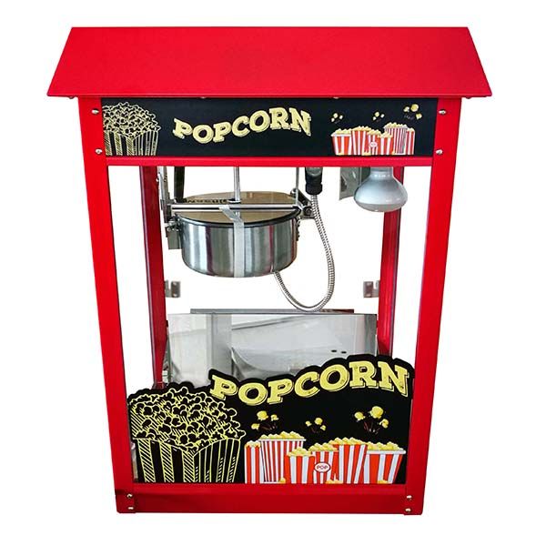 Adcraft Popcorn Machine, 30", 8 oz Capacity, in Red (PCM-8L)