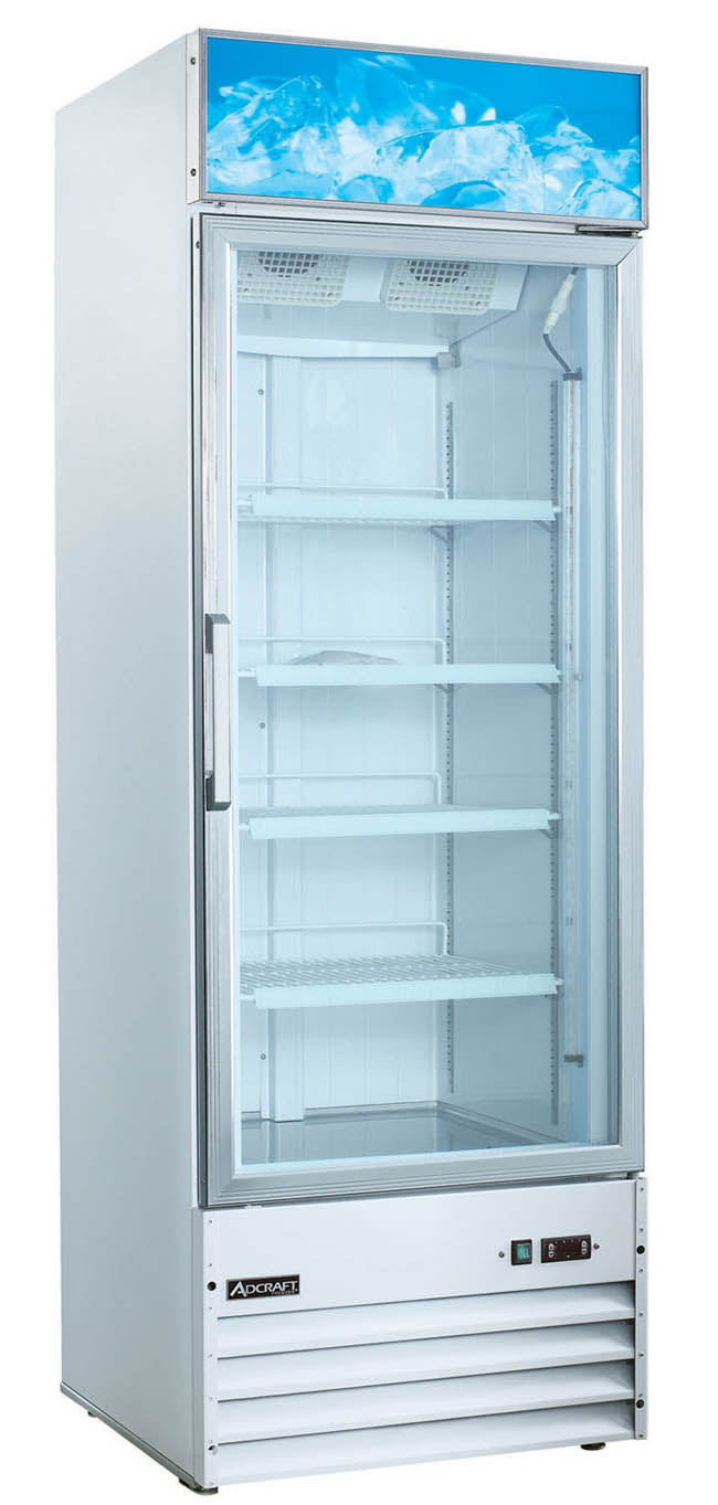 U-Star Swing Glass Door 28" Merchandiser Freezer - 1 Door, White