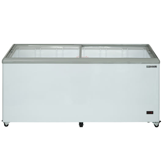 Maxx Cold X-Series Sliding Glass Top Mobile Ice Cream Display Freezer, 52"W, 11 cu. ft. Storage Capacity, in White (MXF52F)