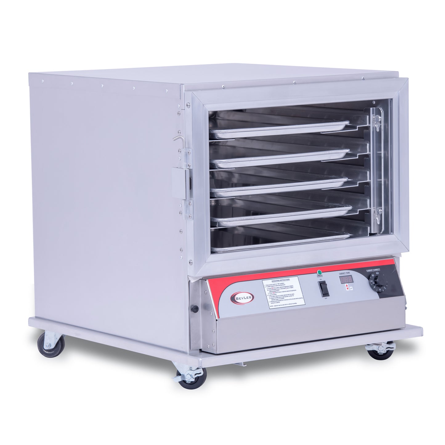 BevLes Under Counter Non-Insulated PICA Proofing Cabinet, 230V, Right Hand Hinge, 1 Door, in Silver (PICA32-10-A-4R1)