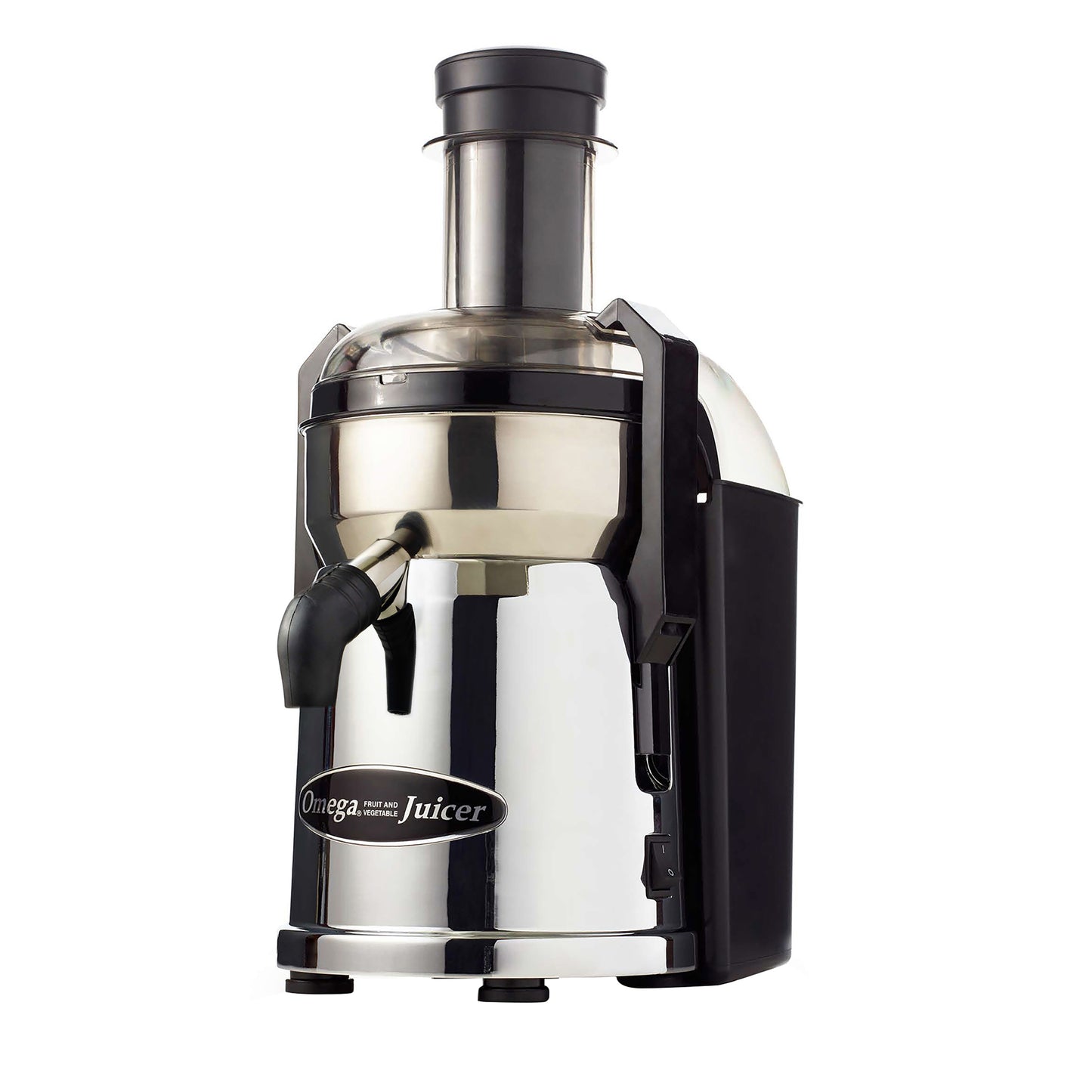 Omega MegaMouth Heavy-Duty Commercial Centrifugal Juicer, in Chrome (MMC500C)