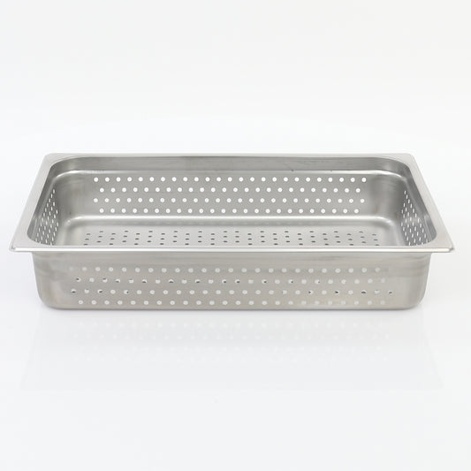 Adcraft Perforated Steam Table/Hotel Pan, Full Size, 4" Deep, in Stainless Steel (PP-200F4)