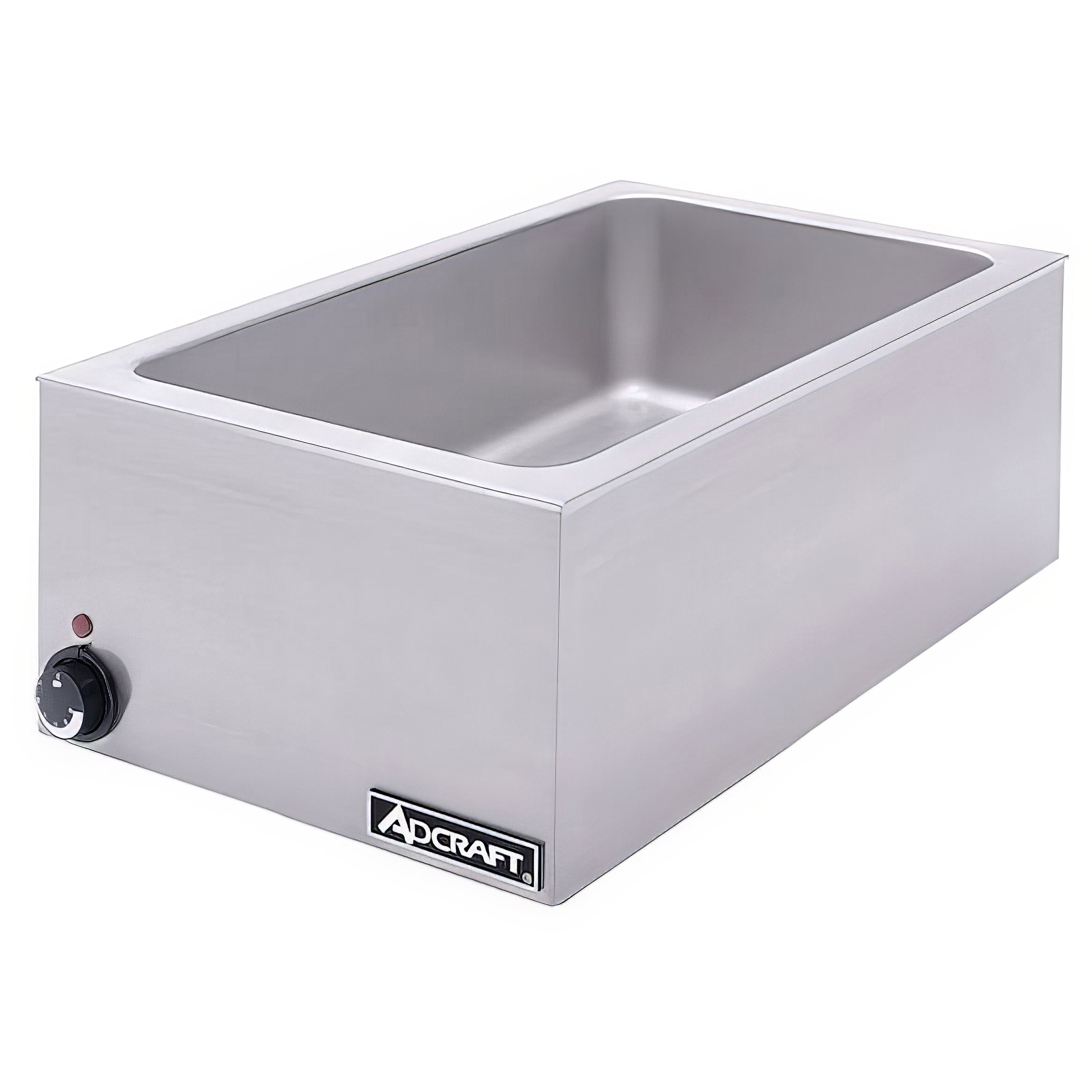 Adcraft Full Size Food Cooker/Warmer, 1500W, in Stainless Steel (FW-1500W/C)