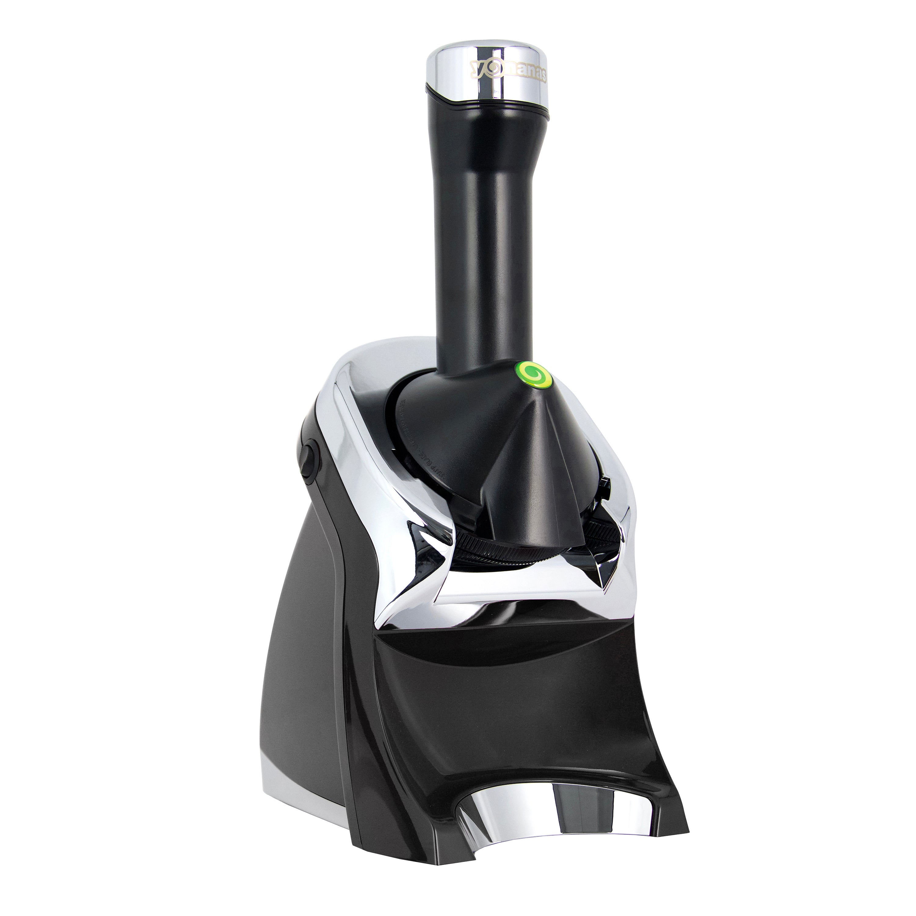 Yonanas Deluxe Vegan Non-Dairy Frozen Fruit Soft Serve Dessert Maker with 75 Recipe Book, in Black (IC0988BK22)