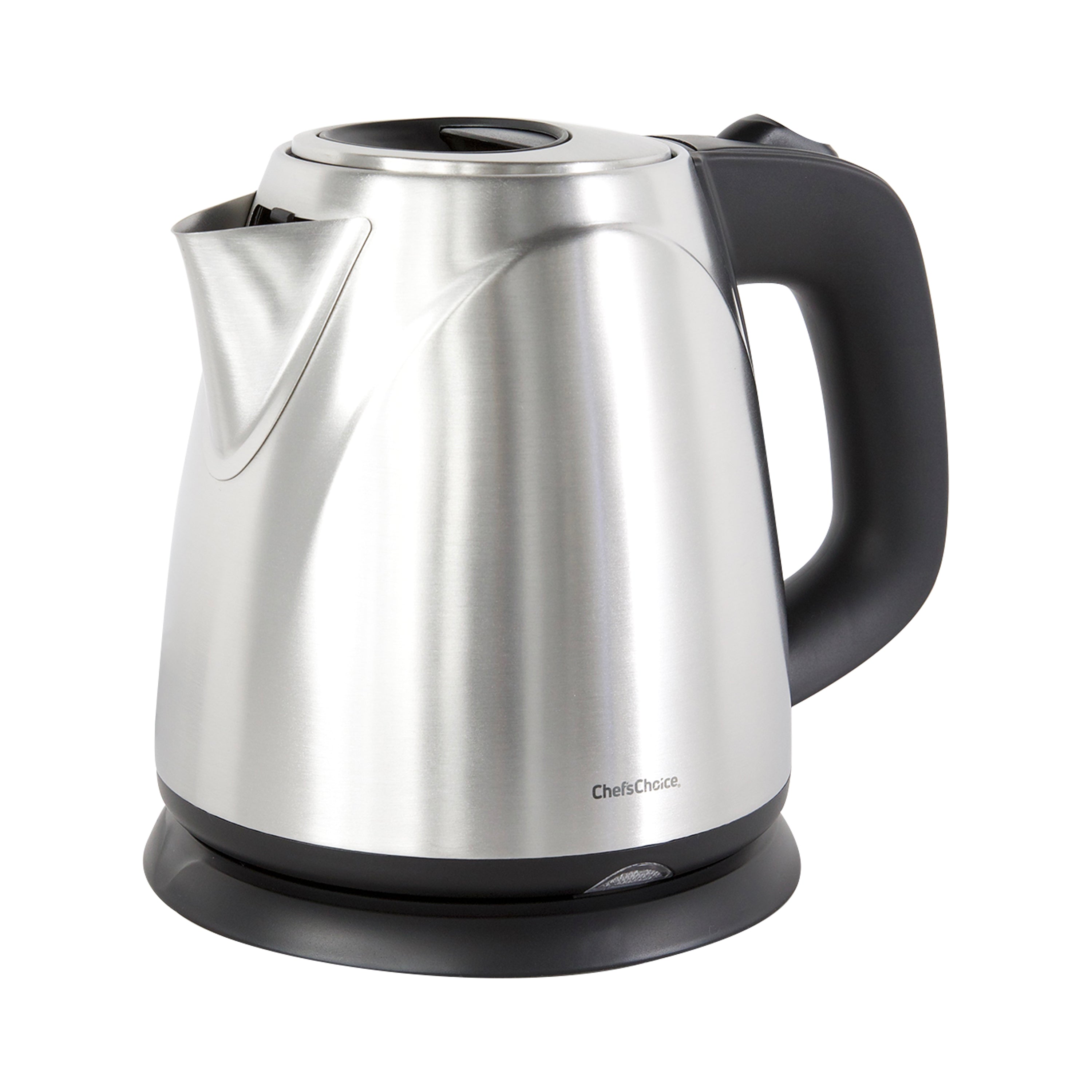 Chef'sChoice Model 673 Cordless Compact Electric Kettle, 1 Liter, in Brushed Stainless Steel (6730001)